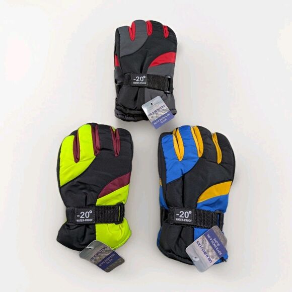 Cold Busters Other - 3 Cold Busters Boys Gloves L Snow Ski Winter Warm Colorful Outdoor